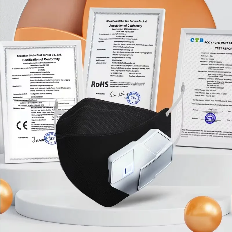 New Design Type-c Electric Purifying Comfortable Rechargeable Face Maskes
New Design Type-c Electric Purifying Comfortable Rechargeable Face Maskes