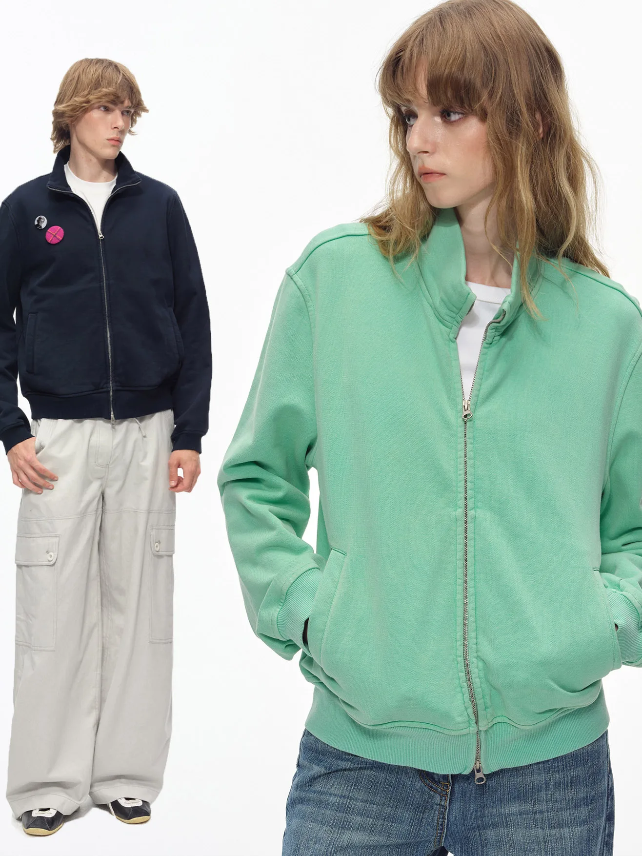 American Retro Green Stand Collar Cardigan Women's Spring Autumn Jacket Zipper High End Lazy Chic Top Trendy Long Sleeve
American Retro Green Stand Collar Cardigan Women's Spring Autumn Jacket Zipper High End Lazy Chic Top Trendy Long Sleeve