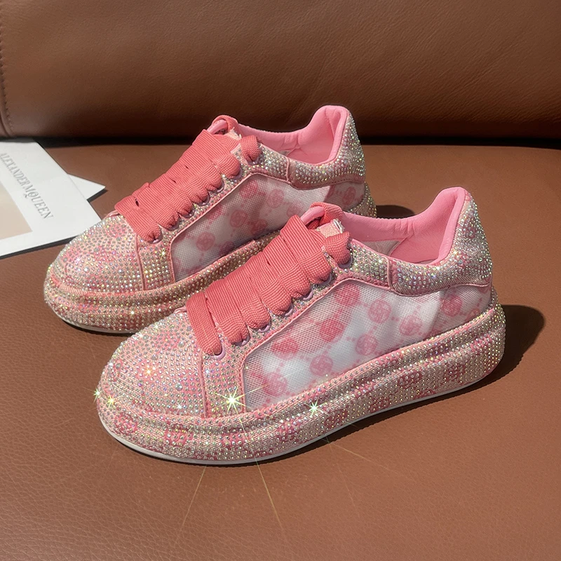 2026, весенняя женская роскошная спортивная обувь, блестящая обувь, модная повседневная дизайнерская обувь со шнуровкой и сеткой Water Diamond, Zapatos Mujer
2026, весенняя женская роскошная спортивная обувь, блестящая обувь, модная повседневная дизайнерская обувь со шнуровкой и сеткой Water Diamond, Zapatos Mujer