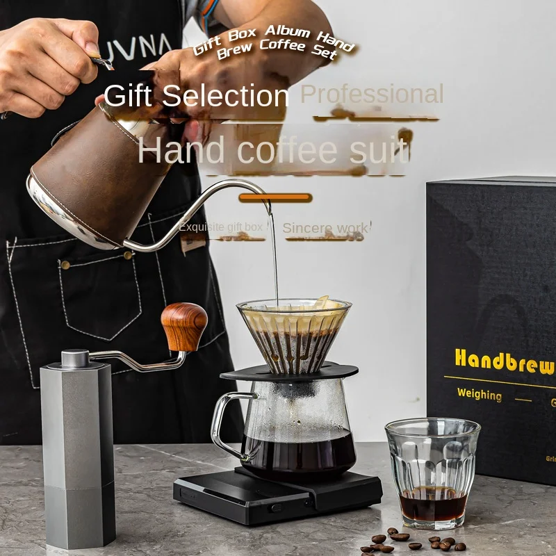 Professional Hand Made Coffee Maker Suit Manual Grinding Machine Coffeepot Filter Cup Electronic Scale Gift Set Suit
Professional Hand Made Coffee Maker Suit Manual Grinding Machine Coffeepot Filter Cup Electronic Scale Gift Set Suit