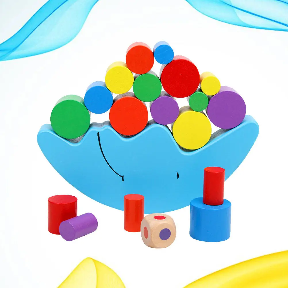 Wooden Balance Building Block Set Moon Boat Design Colorful Stacking Educational Plaything Develops Visual Perception Patience
Wooden Balance Building Block Set Moon Boat Design Colorful Stacking Educational Plaything Develops Visual Perception Patience