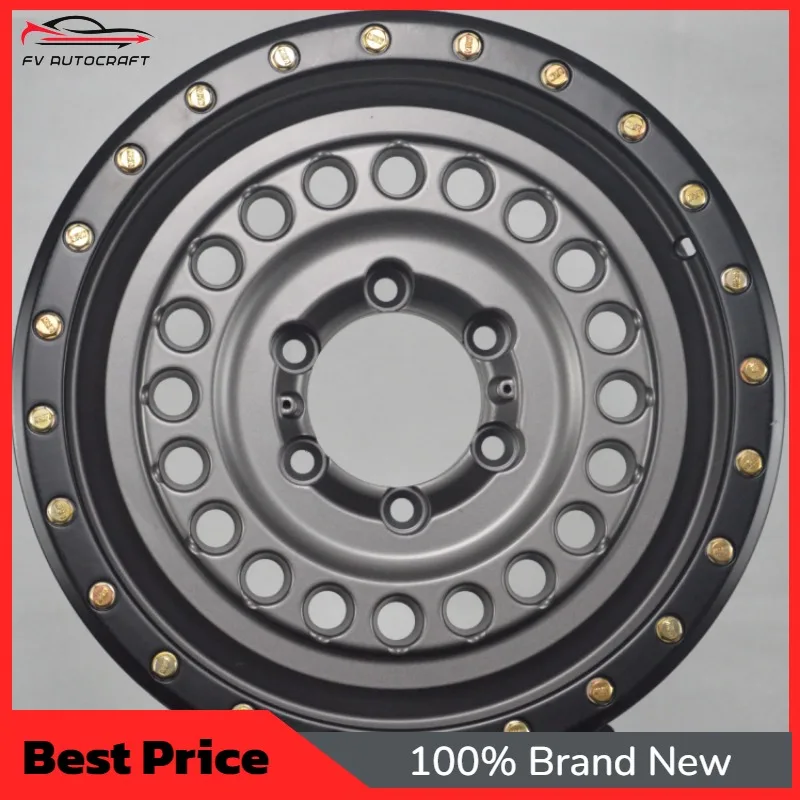 【2026】Factory Direct Supply Matte Gunmetal Black Beadlock With Gold Rivets OffRoad Alloy Wheels 17 Inch 5x114.3 6x139.7 4x4 Truc
【2026】Factory Direct Supply Matte Gunmetal Black Beadlock With Gold Rivets OffRoad Alloy Wheels 17 Inch 5x114.3 6x139.7 4x4 Truc