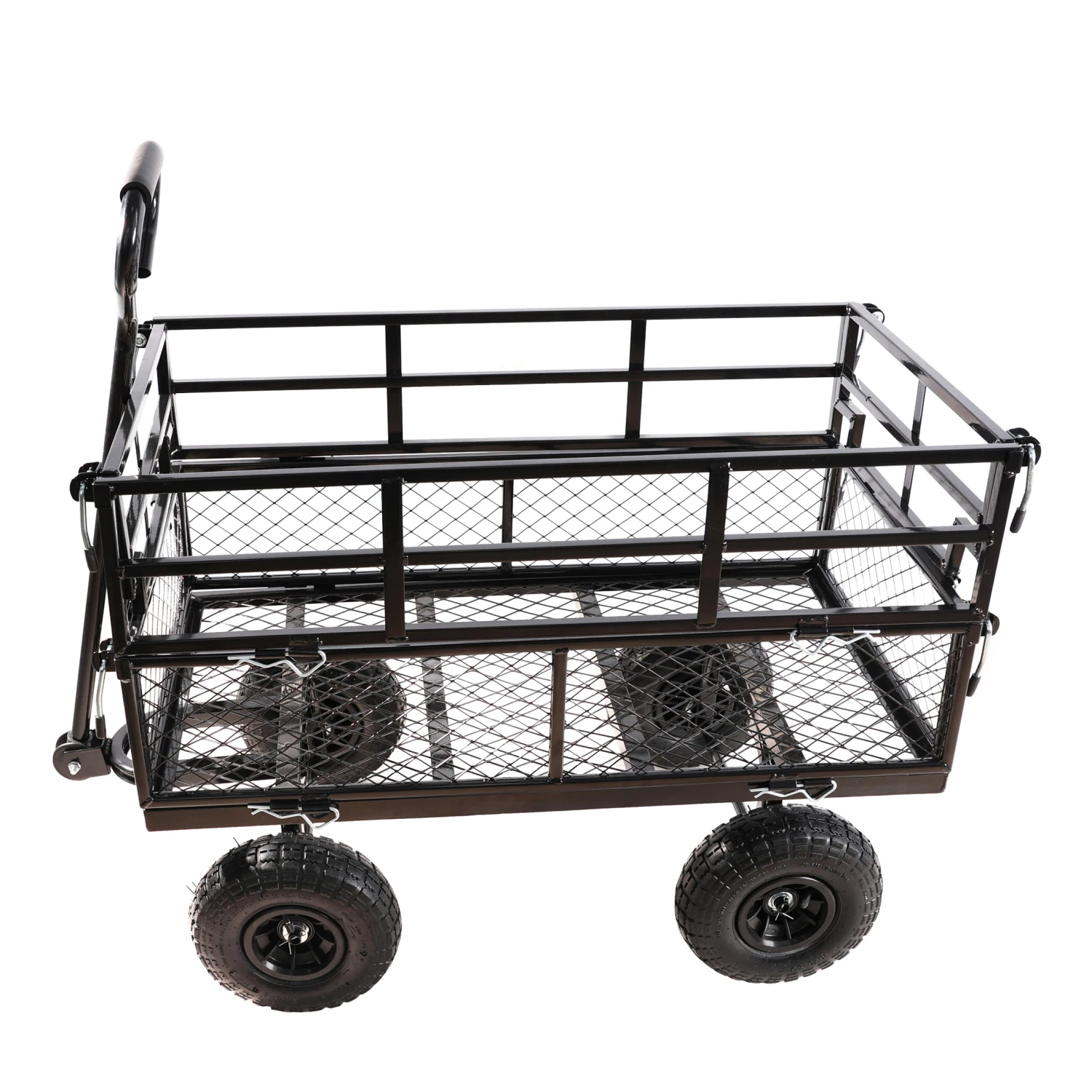 Black Double Fence Utility Cart - Easy Transport Firewood Garden Wagon Cart Trucks 
Black Double Fence Utility Cart - Easy Transport Firewood Garden Wagon Cart Trucks