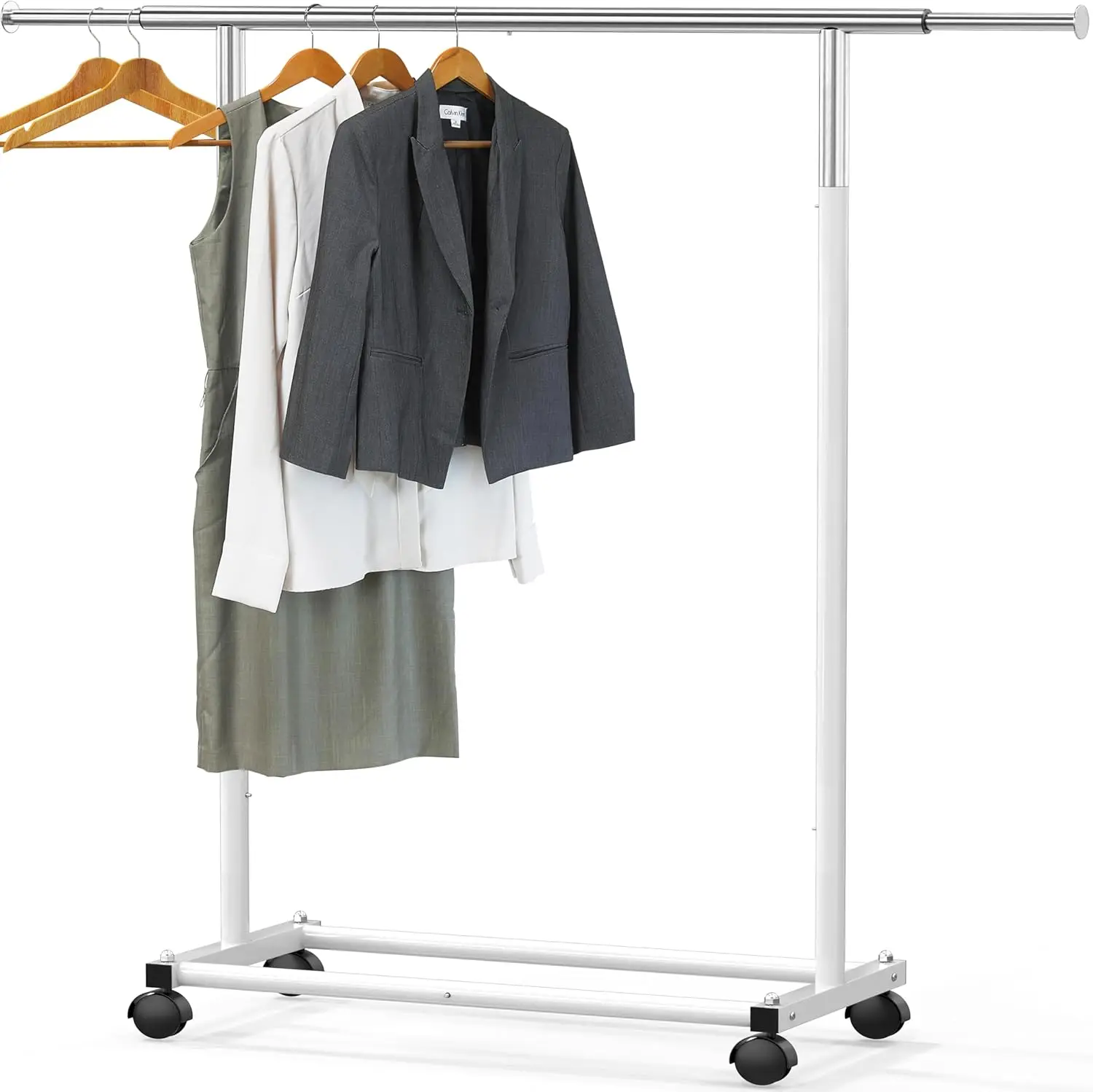 Clothes Rack for Hanging Clothes: Clothing Coat Garment Rolling Racks with Wheels Shelf Portable Closet Storage Organizer Wardro
Clothes Rack for Hanging Clothes: Clothing Coat Garment Rolling Racks with Wheels Shelf Portable Closet Storage Organizer Wardro