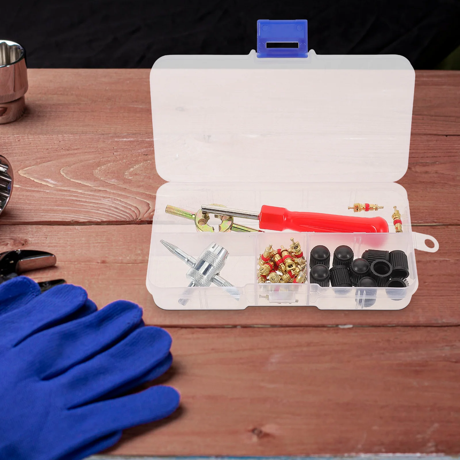 1 Set Tire Stem Tool Kit With Copper Valve Cores Sturdy For Car Motorcycle Repair Valve Core Remover Installation Puller Rod
1 Set Tire Stem Tool Kit With Copper Valve Cores Sturdy For Car Motorcycle Repair Valve Core Remover Installation Puller Rod