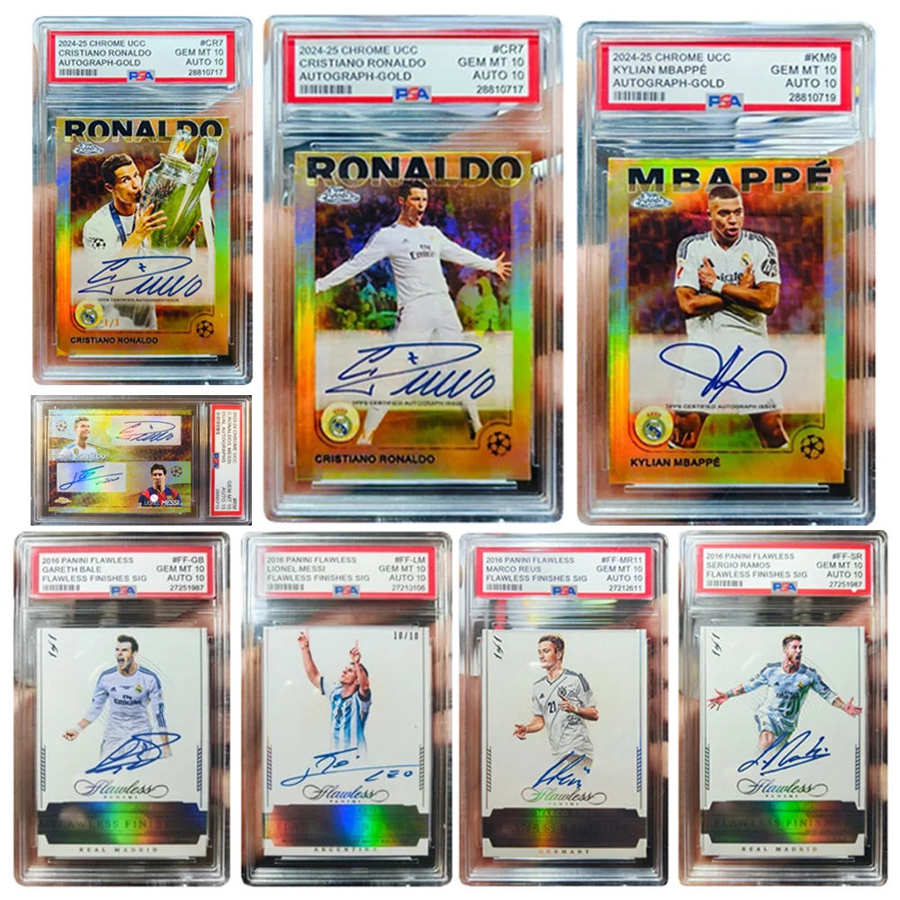 PANINI DIY Homemade Rating Card Brick Messi Ronaldo Mbappe SERGIO RAMOS GARETH BALE Laser signature football boy birthday gift
PANINI DIY Homemade Rating Card Brick Messi Ronaldo Mbappe SERGIO RAMOS GARETH BALE Laser signature football boy birthday gift