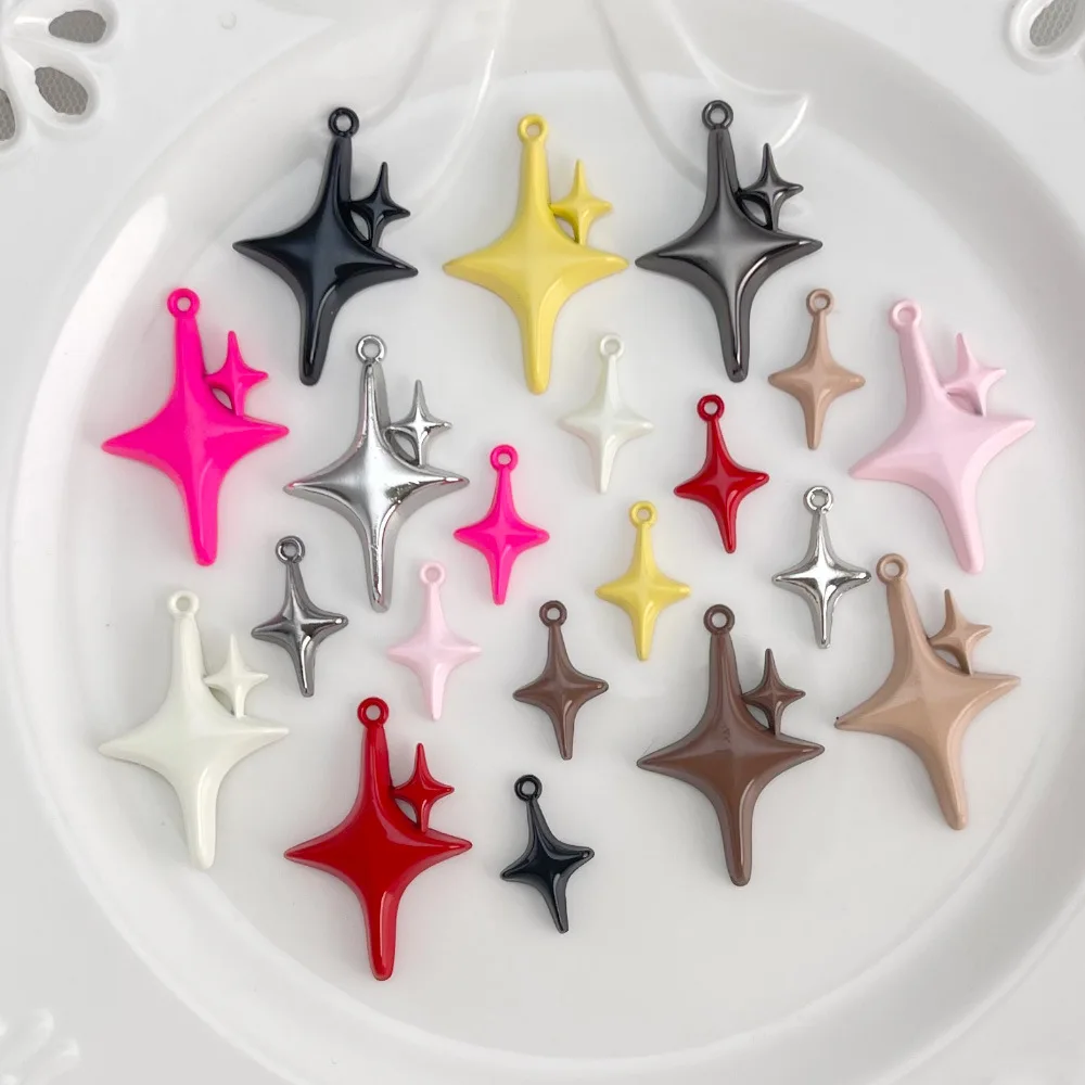 50pcs Fashion Colorful Alloy Pendant Charms Diy Star Necklace Earrings Pendant Connectors Handmade Jewelry Making Findings
50pcs Fashion Colorful Alloy Pendant Charms Diy Star Necklace Earrings Pendant Connectors Handmade Jewelry Making Findings