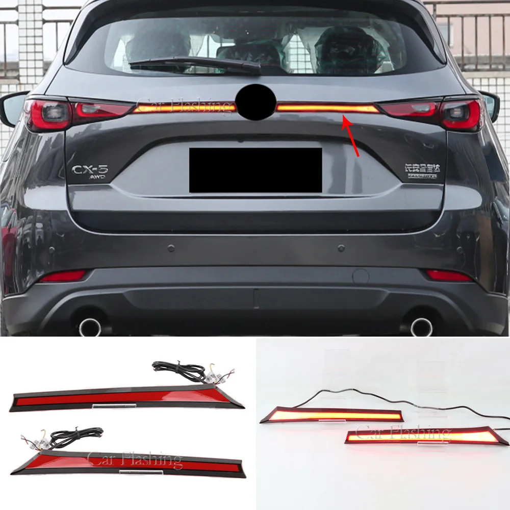 Suitable for Mazda 17-23 CX-5 through lights CX5 anti-rear collision lights brake water turn lights
Suitable for Mazda 17-23 CX-5 through lights CX5 anti-rear collision lights brake water turn lights
