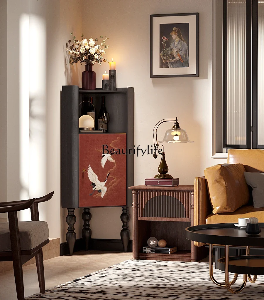 Chinese retro crane picture household solid wood triangular cabinet corner display storage cabinet
Chinese retro crane picture household solid wood triangular cabinet corner display storage cabinet