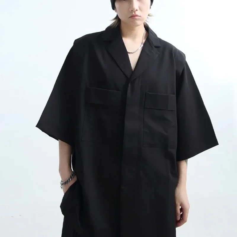 Fashion Shirts for Men Y2k Black Techwear Pocket Japanese Harajuku Streetwear Punk Gothic Women Men Shirts Oversize Soild Color
Fashion Shirts for Men Y2k Black Techwear Pocket Japanese Harajuku Streetwear Punk Gothic Women Men Shirts Oversize Soild Color