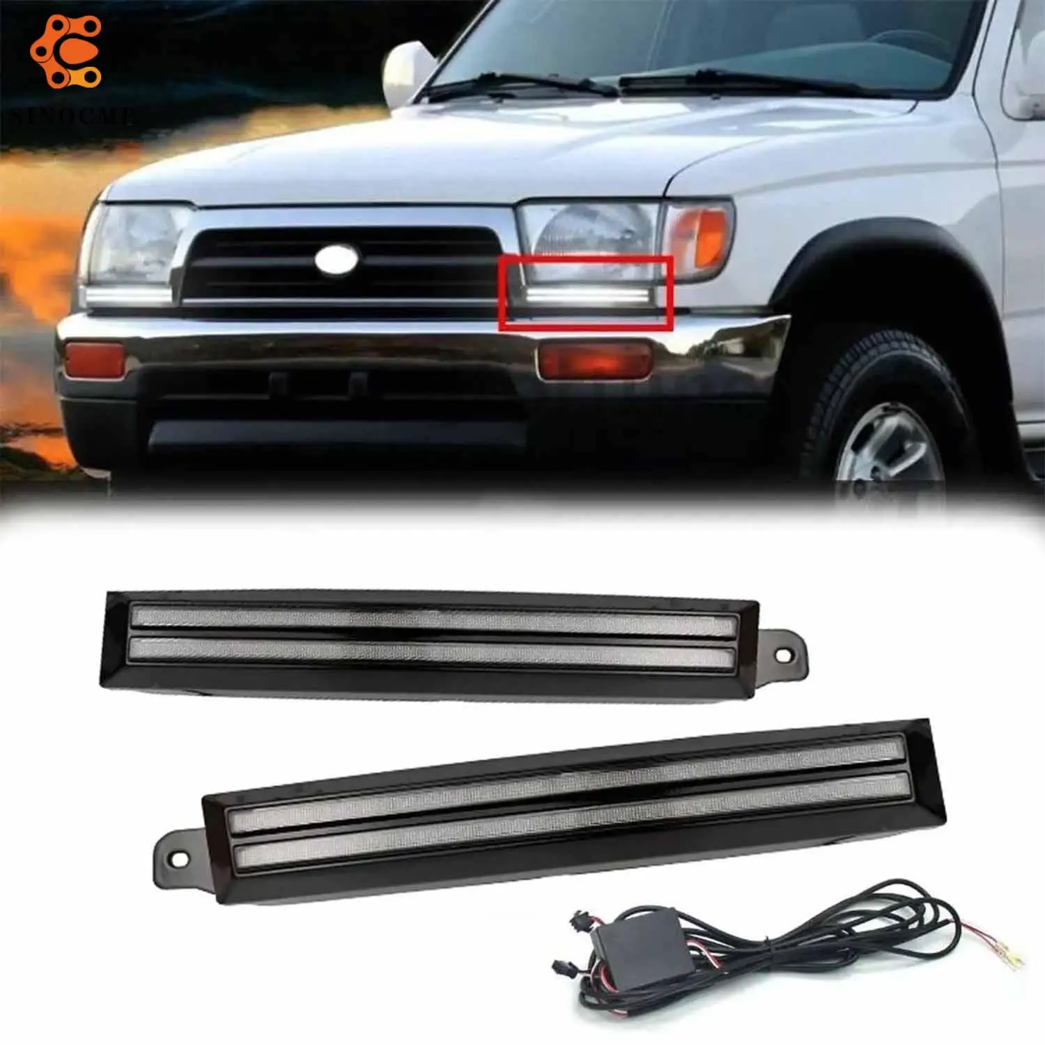 Car Front Turn Signal Lamp Headlight Daytime Running Light DRL DC12V For Toyota 4Runner 1996-2002 Car Signal Lamp Accessories
Car Front Turn Signal Lamp Headlight Daytime Running Light DRL DC12V For Toyota 4Runner 1996-2002 Car Signal Lamp Accessories