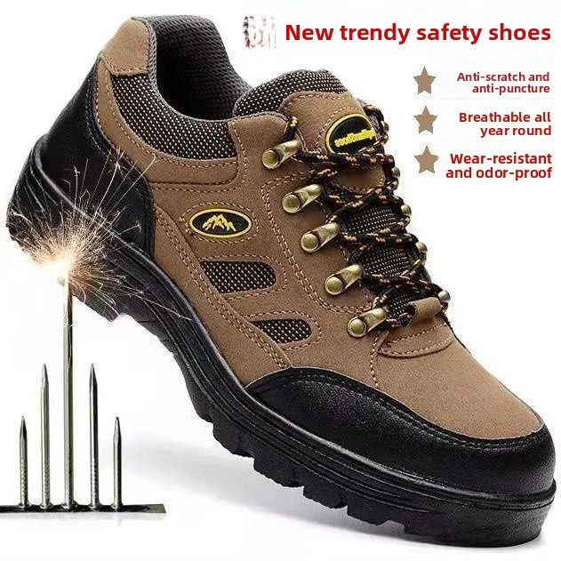 Steel Toe Work Shoes Men's Breathable Anti-Odor Steel Plate Anti-Stab Workwear Casual Safety Shoes for Construction Site
Steel Toe Work Shoes Men's Breathable Anti-Odor Steel Plate Anti-Stab Workwear Casual Safety Shoes for Construction Site