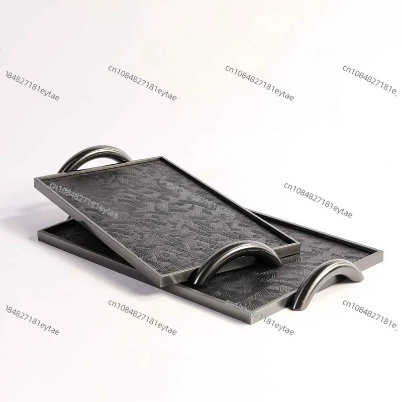 Modern Minimalist Metal Leather Rectangular Tray with Double Handle Creative Decor for Desktop Showroom
Modern Minimalist Metal Leather Rectangular Tray with Double Handle Creative Decor for Desktop Showroom