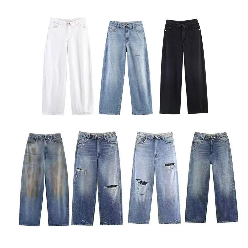 Summer Women's Jeans 2026 Fashion Casual Loose Wide Leg Pants Women's Retro Straight Leg Pants
Summer Women's Jeans 2026 Fashion Casual Loose Wide Leg Pants Women's Retro Straight Leg Pants