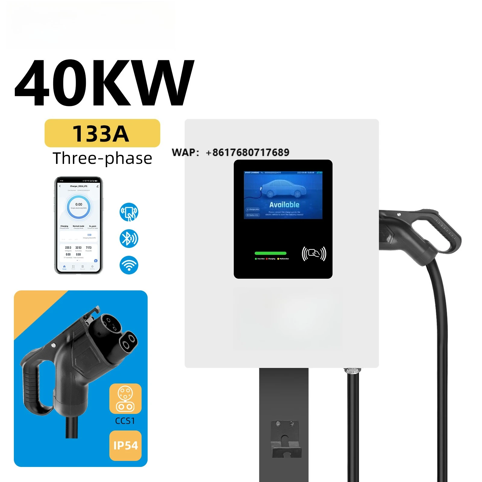 Wall Mounted Charging Pile 20Kw 30Kw 40Kw Dc CCS1 CCS2 GBT Smart Home Charging Station Time Control App Remote Management System
Wall Mounted Charging Pile 20Kw 30Kw 40Kw Dc CCS1 CCS2 GBT Smart Home Charging Station Time Control App Remote Management System
