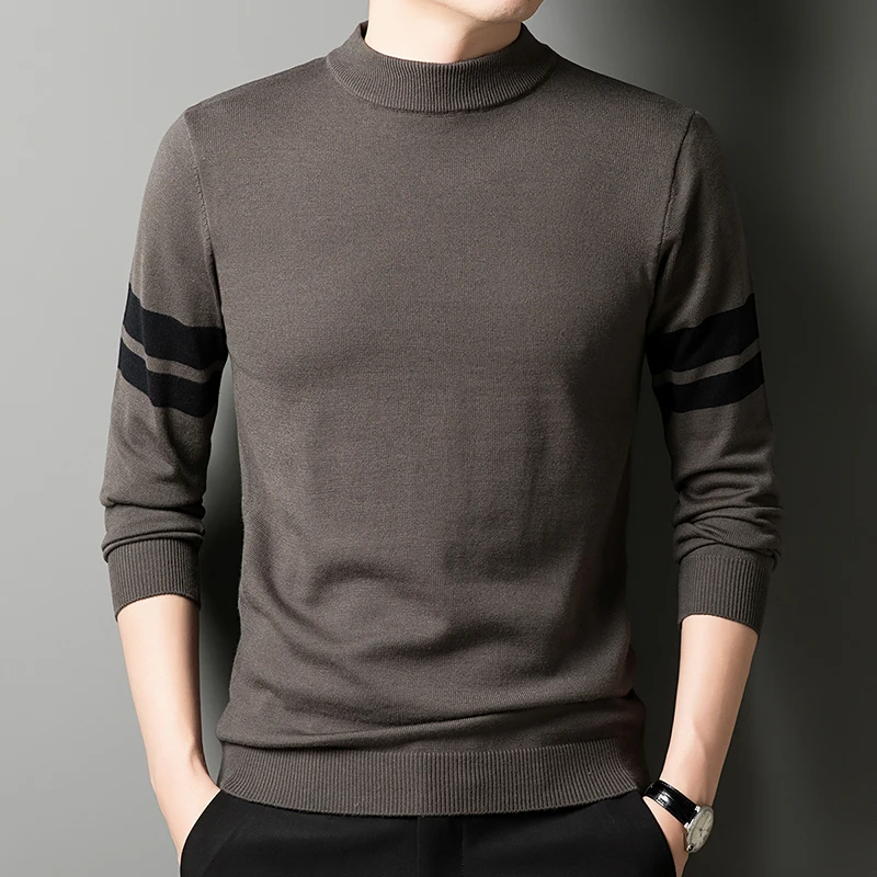 New Autumn and Winter Base Sweater, Semi High Neck Sweater, Men's Trendy Casual Warm Knit Sweater, Men's Top T-shirt, Sweatshirt
New Autumn and Winter Base Sweater, Semi High Neck Sweater, Men's Trendy Casual Warm Knit Sweater, Men's Top T-shirt, Sweatshirt