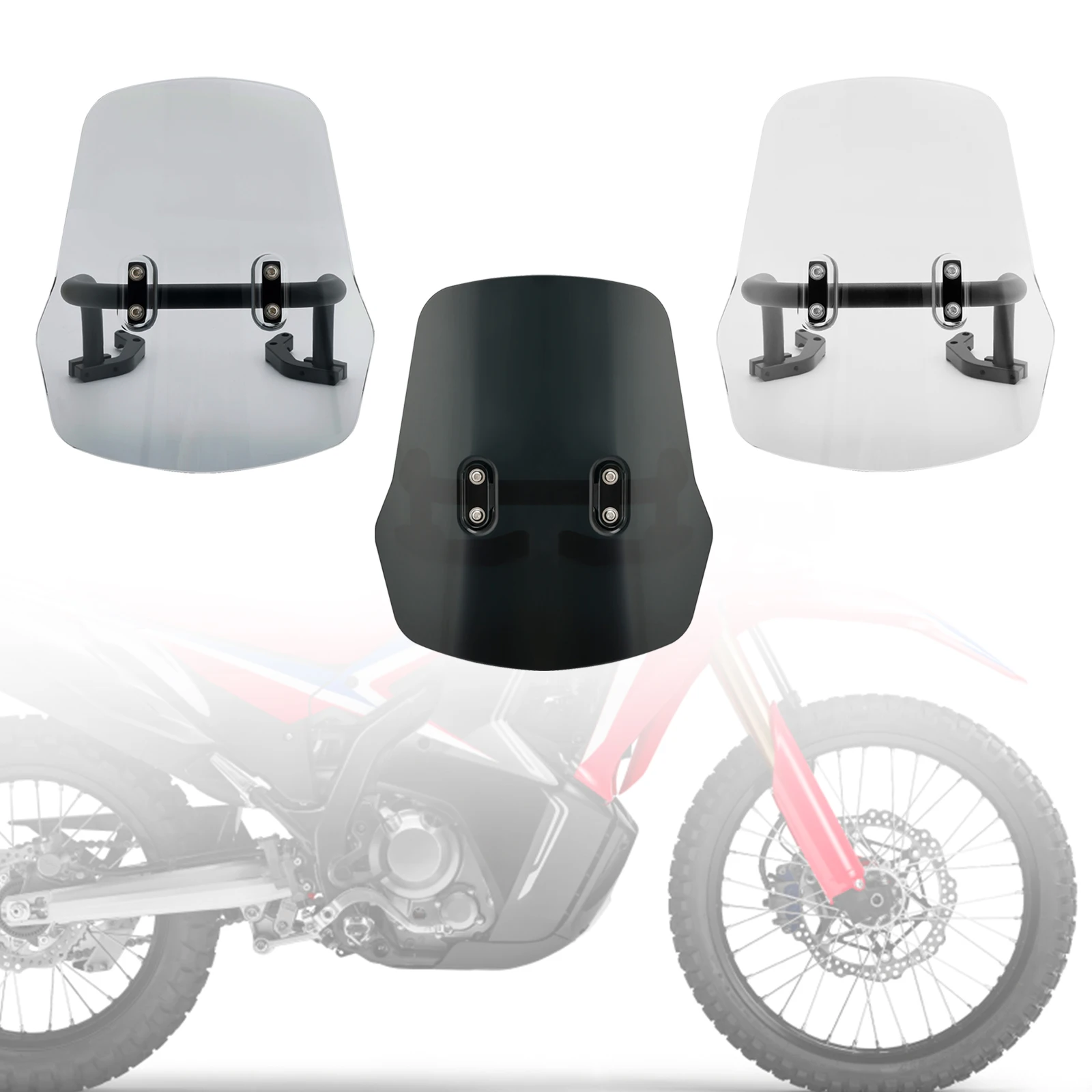 Topteng Windshield WindScreen + Bracket fit for HONDA CRF250L/S CRF250M CRF300L 21-22
Topteng Windshield WindScreen + Bracket fit for HONDA CRF250L/S CRF250M CRF300L 21-22