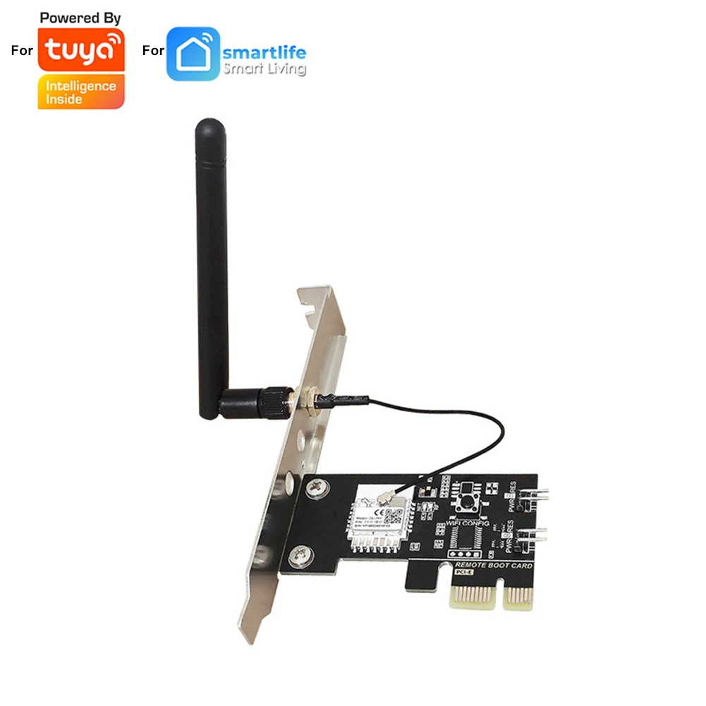 For Alexa Smart Home PCIE Computer Remote Switch Wifi Smart PC Starting Wi-Fi 2.4gigahertz 802.11 B/g/n Don't Support 5G Wifi
For Alexa Smart Home PCIE Computer Remote Switch Wifi Smart PC Starting Wi-Fi 2.4gigahertz 802.11 B/g/n Don't Support 5G Wifi