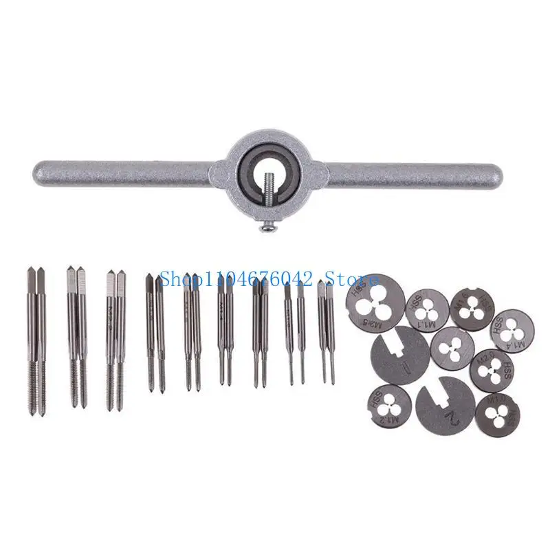 652F 31Pcs Mini HSS Metric Thread Plugs Taps Dies Wrench Handle Set M1-M2.5 Screw New
652F 31Pcs Mini HSS Metric Thread Plugs Taps Dies Wrench Handle Set M1-M2.5 Screw New