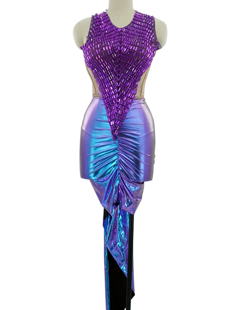 2-piece sparkle purple rhinestone dress blue sexy nightclub party birthday wedding stage performance Evening drag queen costume
2-piece sparkle purple rhinestone dress blue sexy nightclub party birthday wedding stage performance Evening drag queen costume
