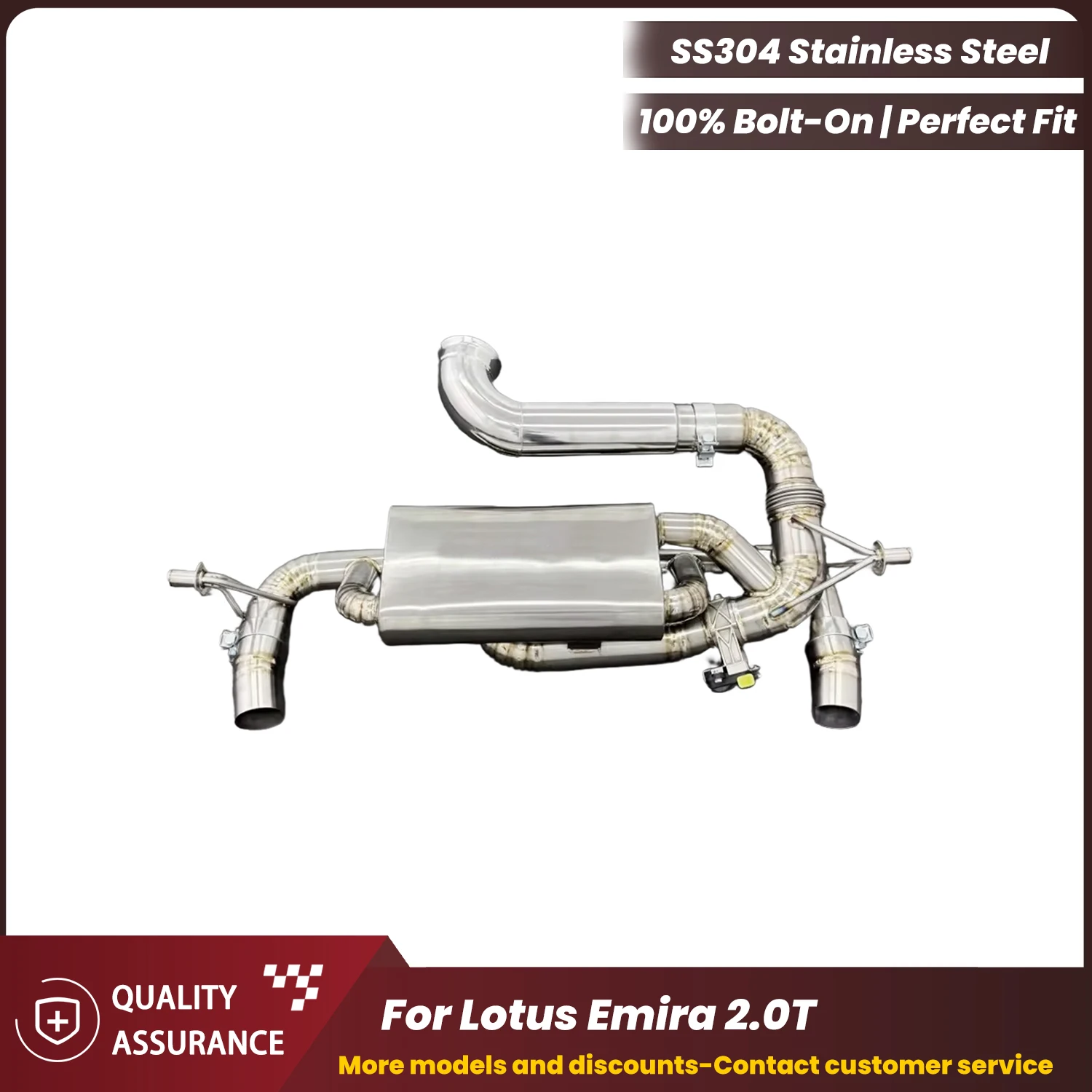 ECCF Sports Valvetronic Catback Exhaust For Lotus Emira 2.0T Aggressive Exhaust Sound Performance Upgrade Easy Installation
ECCF Sports Valvetronic Catback Exhaust For Lotus Emira 2.0T Aggressive Exhaust Sound Performance Upgrade Easy Installation