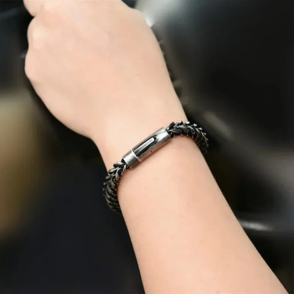 Vintage Chain Link Men Bracelet Handmade Punk Rock Stainless Steel Punk Bracelets Male Hand Jewelry Accessories Dropshipping
Vintage Chain Link Men Bracelet Handmade Punk Rock Stainless Steel Punk Bracelets Male Hand Jewelry Accessories Dropshipping