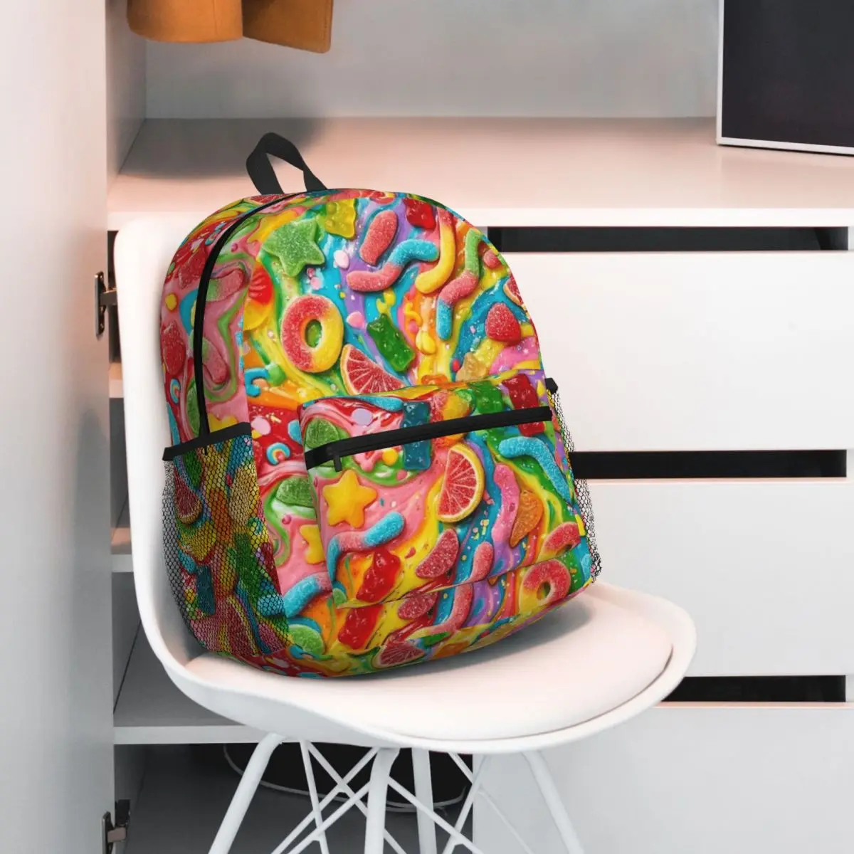 Candy Pattern Backpack Student BookBag Children School Bag Laptop Shoulder Bags for Men Women
Candy Pattern Backpack Student BookBag Children School Bag Laptop Shoulder Bags for Men Women