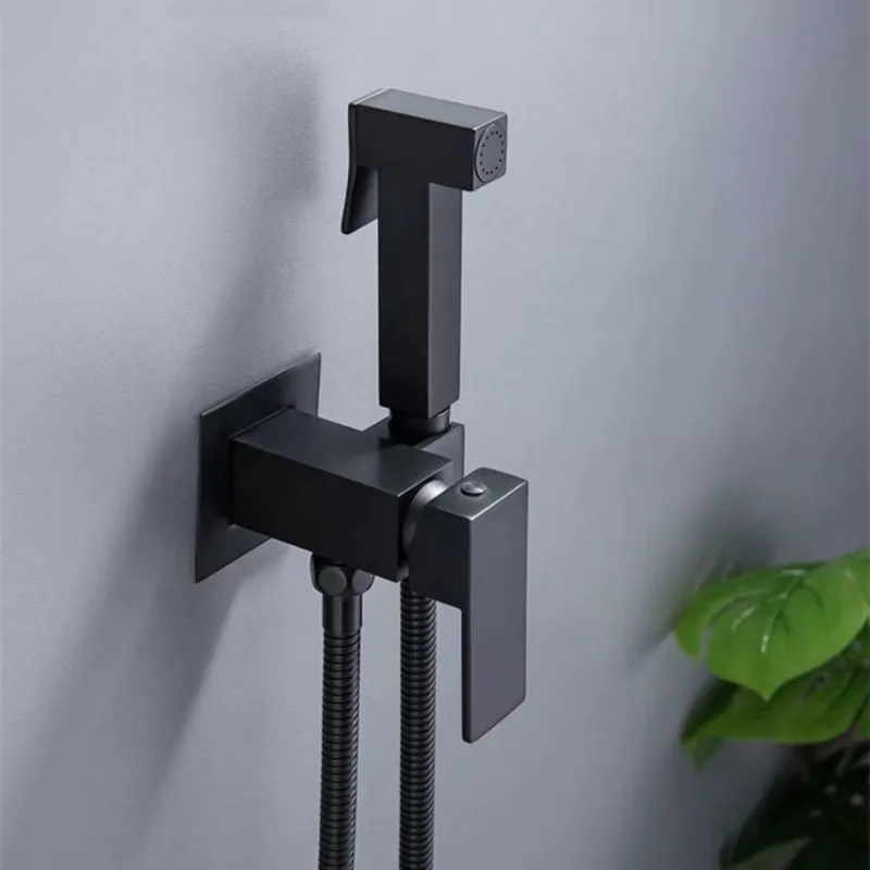 Bidet Cold Hot Mix Sets Embedded Body Install Toilet Shower Bidet Faucet Silver/Black Brass Metal Bathroom Spring PVC SS Hose
Bidet Cold Hot Mix Sets Embedded Body Install Toilet Shower Bidet Faucet Silver/Black Brass Metal Bathroom Spring PVC SS Hose