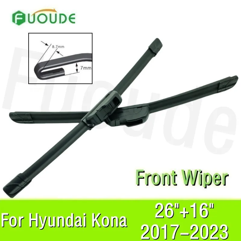 Wiper Blade For Hyundai Kona 26"+16" Car Windshield Windscreen Rubber 2017 2018 2019 2020 2021 2022 2023
Wiper Blade For Hyundai Kona 26"+16" Car Windshield Windscreen Rubber 2017 2018 2019 2020 2021 2022 2023