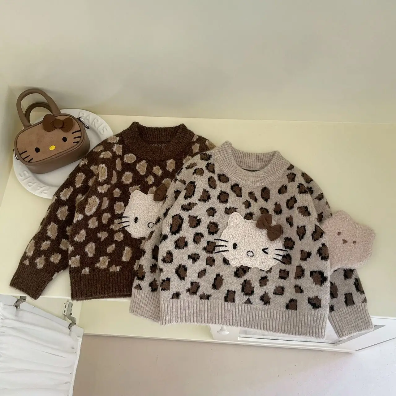 Sanrio Hello Kitty Spring Winter Girls Spots Sweater Knitted Thermal Casual Jumper Pullover Kawaii Kids Clothes
Sanrio Hello Kitty Spring Winter Girls Spots Sweater Knitted Thermal Casual Jumper Pullover Kawaii Kids Clothes