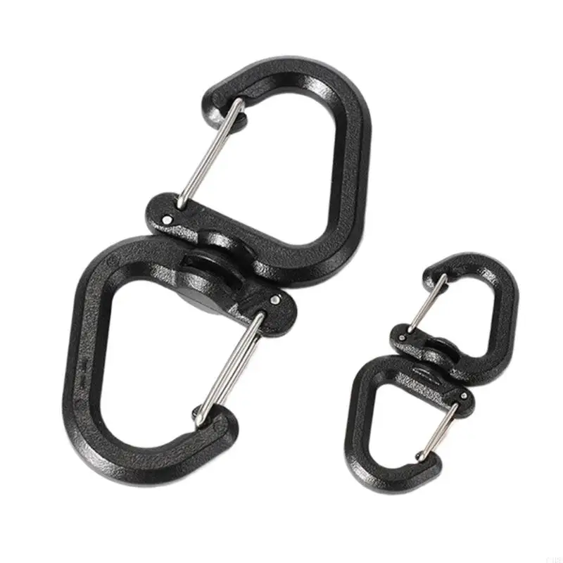 C4DE S Shape Carabiner Hook Mountaineering Climbing Quick Hanging 360 Degree Rotation Carabiner Clip Outdoor Key Holder Clip
C4DE S Shape Carabiner Hook Mountaineering Climbing Quick Hanging 360 Degree Rotation Carabiner Clip Outdoor Key Holder Clip