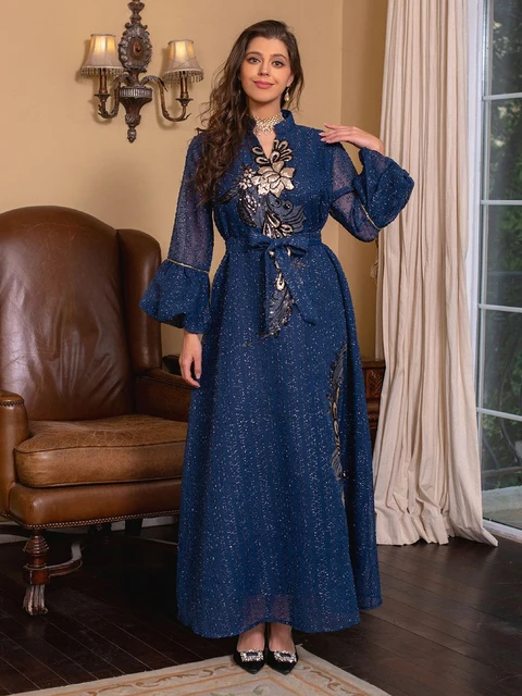Luxury Ramadan Muslim Fashion Dress Caftan Marocain Wedding Party Occasions Long Dresses Djellaba Femme
Luxury Ramadan Muslim Fashion Dress Caftan Marocain Wedding Party Occasions Long Dresses Djellaba Femme