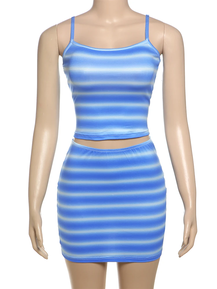 InGrily Classic Striped Print 2-Piece Set Women Low-Neck Sleeveless Backless Top+Simple Skirt Skinny Summer Trend Matching Suits
InGrily Classic Striped Print 2-Piece Set Women Low-Neck Sleeveless Backless Top+Simple Skirt Skinny Summer Trend Matching Suits