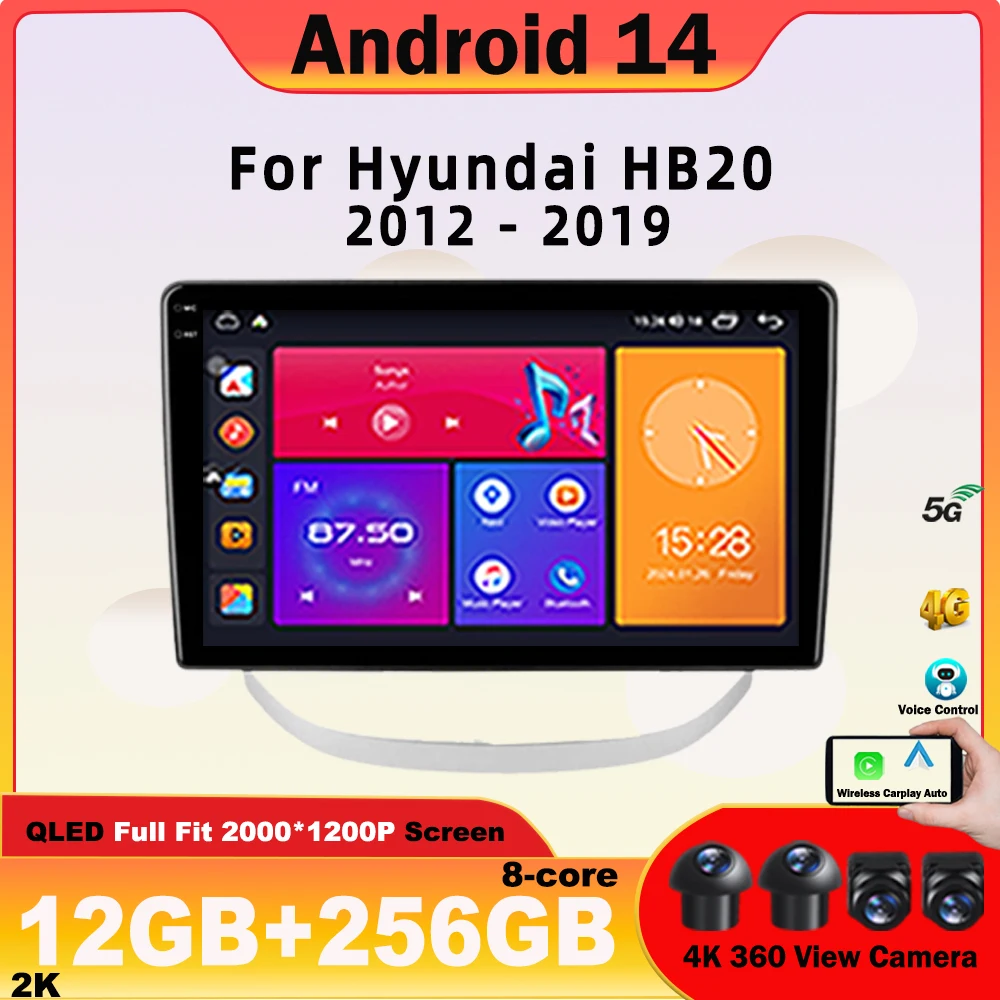 Android 14 Car Radio For Hyundai HB20 2012 - 2019 Multimedia Video Player Navigation Carplay Head Unit NO 2Din DVD 4G Stereo BT
Android 14 Car Radio For Hyundai HB20 2012 - 2019 Multimedia Video Player Navigation Carplay Head Unit NO 2Din DVD 4G Stereo BT