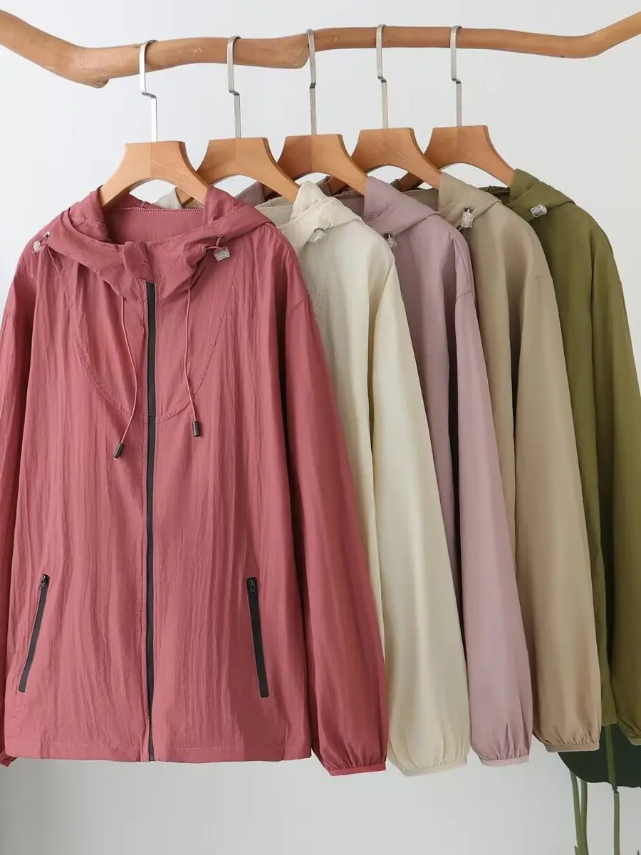 plus Size Women's Summer Korean Style Lightweight Hooded Zipper Jacket Loose Slimming Sun Protection Clothes Fashionable
plus Size Women's Summer Korean Style Lightweight Hooded Zipper Jacket Loose Slimming Sun Protection Clothes Fashionable