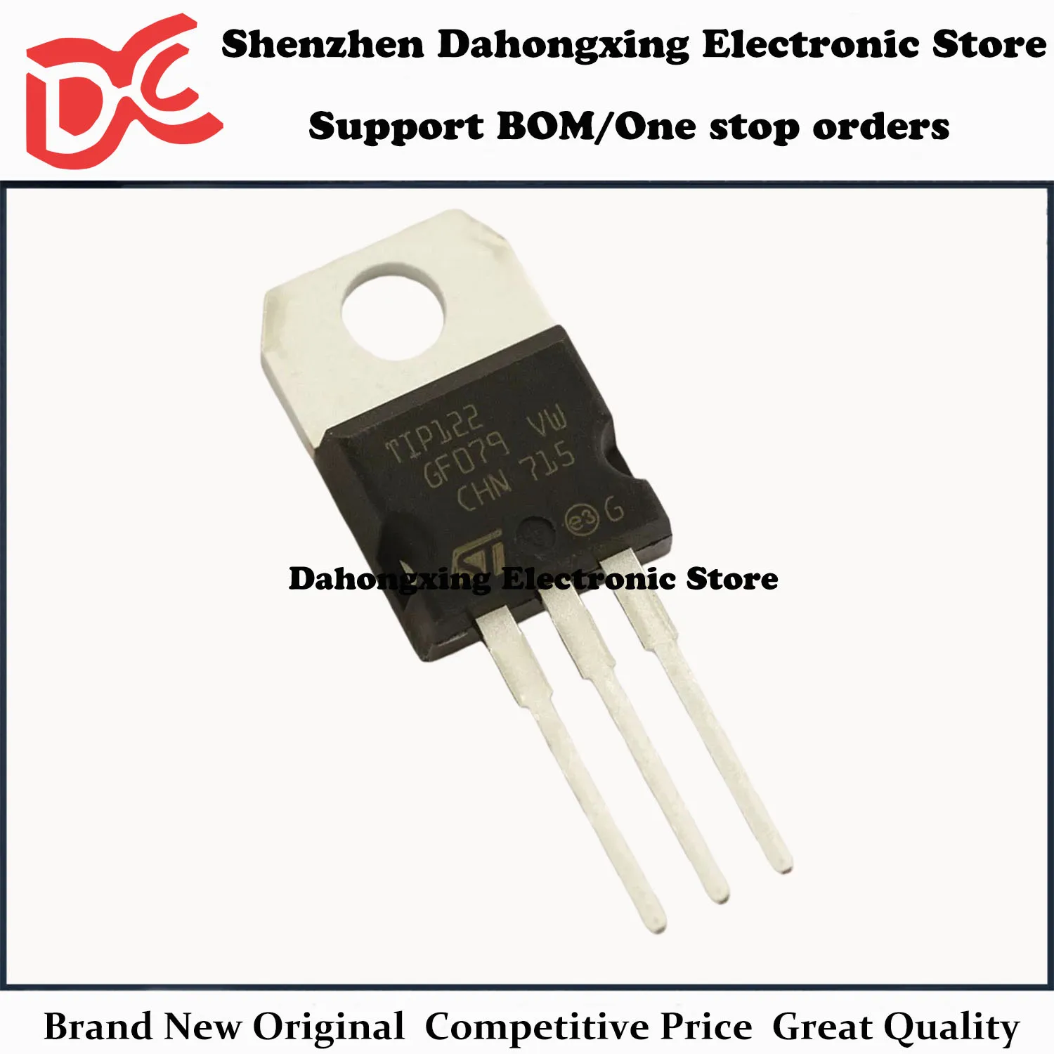 New Original 20Pcs TIP122 TO-220 NPN Darlington Transistor Electronic Components Great Quality
New Original 20Pcs TIP122 TO-220 NPN Darlington Transistor Electronic Components Great Quality