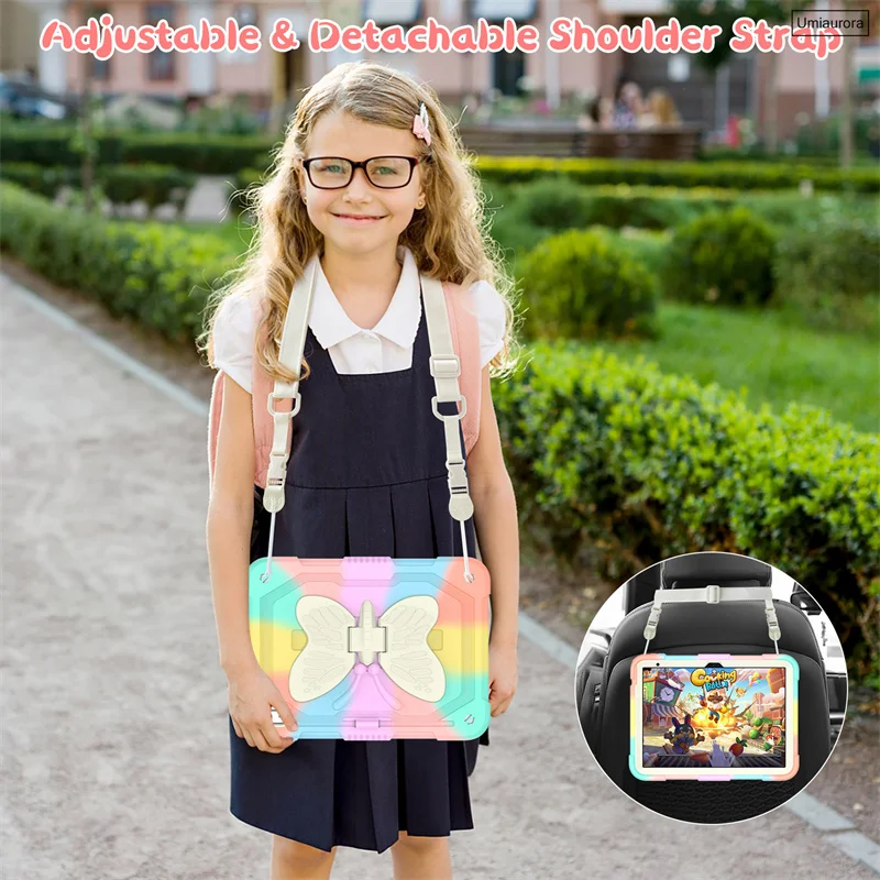 For IPad 7th 8th 9th 10.2 10th 10.9 11th Gen 11 inch A16 Air 2 9.7 Pro 10.5 Shockproof Butterfly Tablet Case Stand Rugged Funda
For IPad 7th 8th 9th 10.2 10th 10.9 11th Gen 11 inch A16 Air 2 9.7 Pro 10.5 Shockproof Butterfly Tablet Case Stand Rugged Funda
