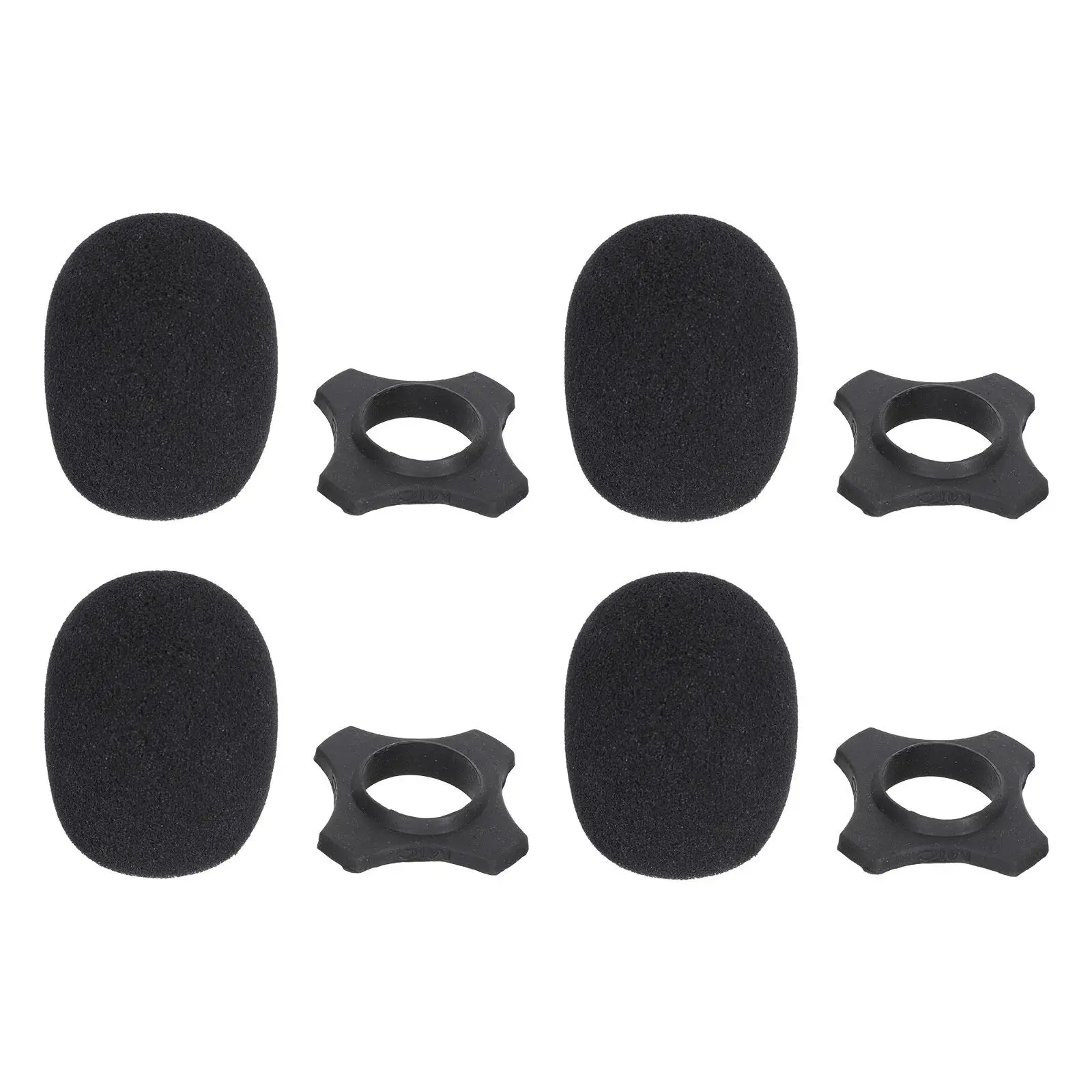 4 Sets Microphone Sponge Covers Black Foam Windshield Dust Proof Protective Cover Mic Rubber Non slip Holder Stand
4 Sets Microphone Sponge Covers Black Foam Windshield Dust Proof Protective Cover Mic Rubber Non slip Holder Stand