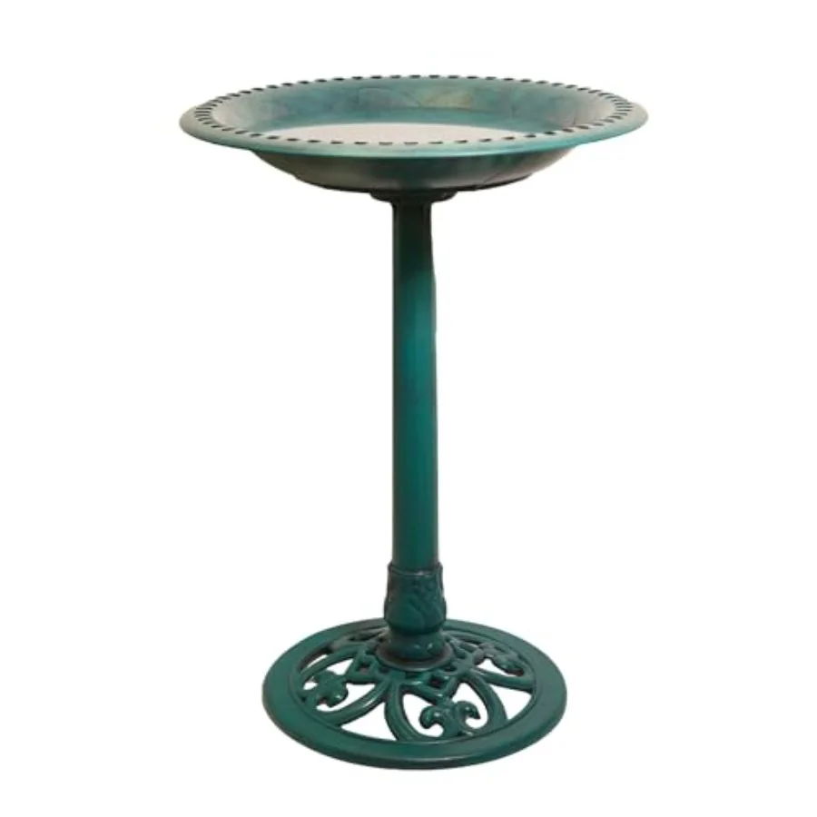 Wild bird bath for outdoor use, elegant polymer construction in jade green, 27in diameter, weather-resistant and easy-clean des
Wild bird bath for outdoor use, elegant polymer construction in jade green, 27in diameter, weather-resistant and easy-clean des