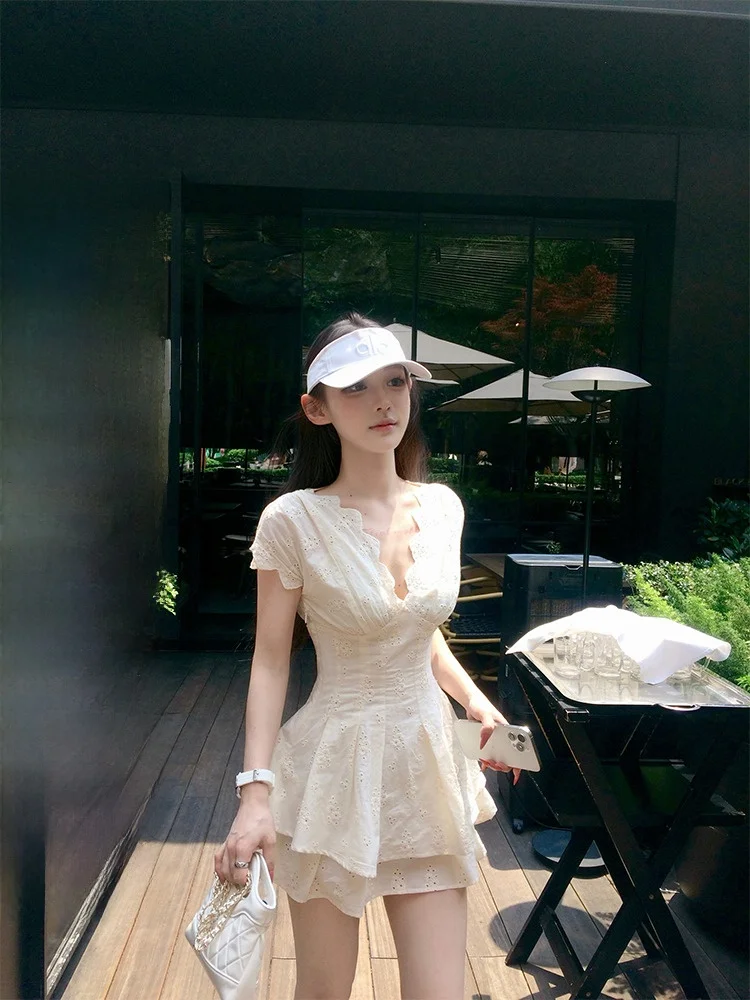 iny Pure Desire White Moonlight Gentle Lady Waist-Cinching Slimming V-ne ort Sve Dr Women Summer Design Casual Co...
iny Pure Desire White Moonlight Gentle Lady Waist-Cinching Slimming V-ne ort Sve Dr Women Summer Design Casual Co...