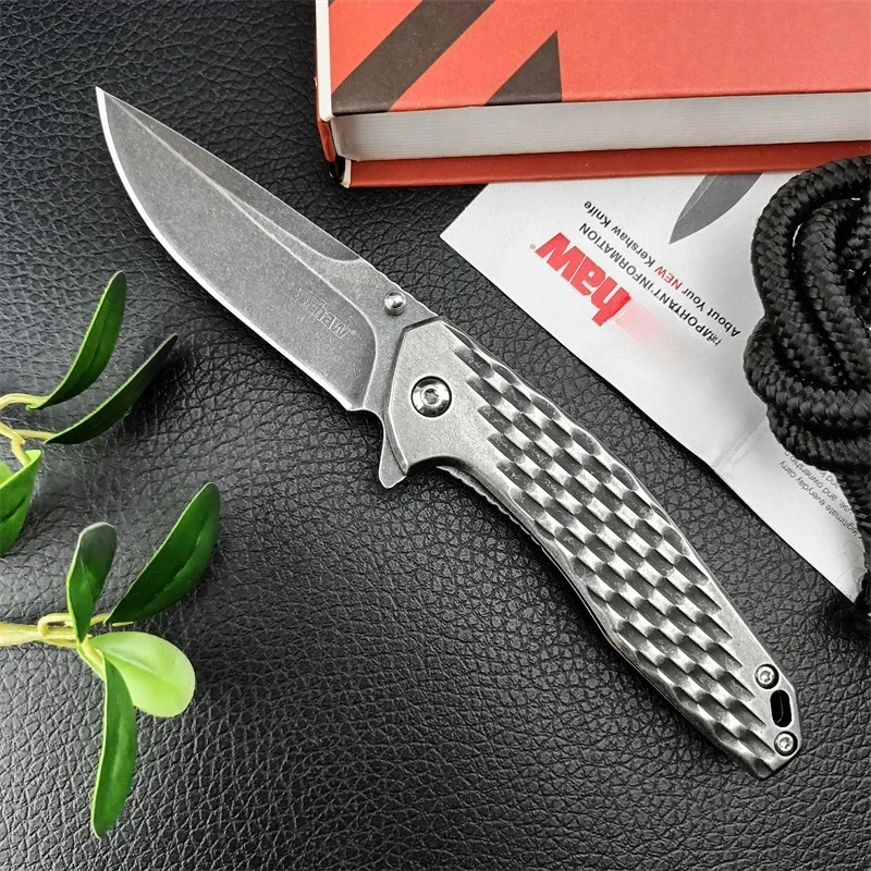KS 1353 Folding Knife, 420 Steel Handle, Outdoor Pocket Knife Tactical EDC Hunting Self Defense Multi-Purpose Tool Gift for Men
KS 1353 Folding Knife, 420 Steel Handle, Outdoor Pocket Knife Tactical EDC Hunting Self Defense Multi-Purpose Tool Gift for Men