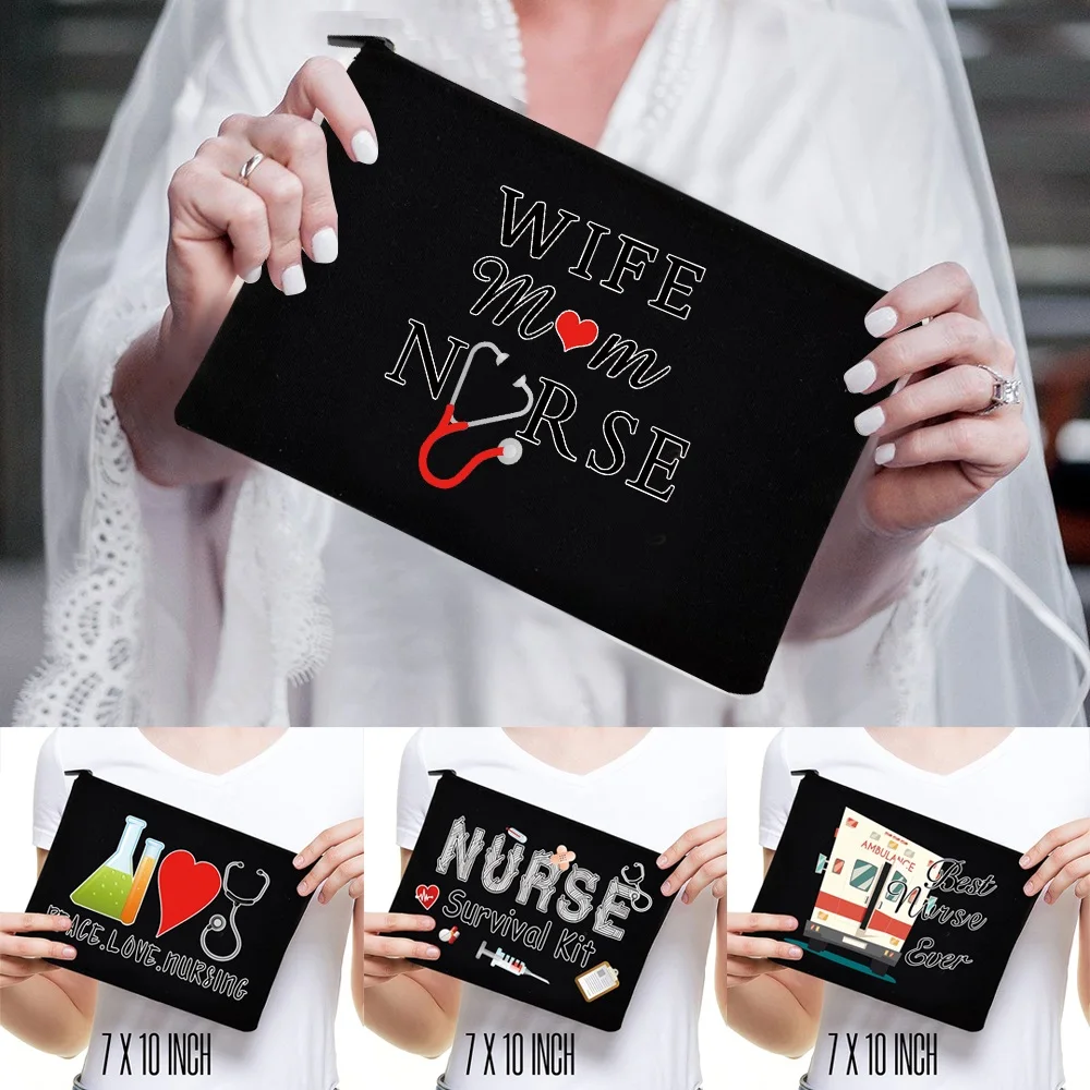 Women Cosmetic Bag Makeup Pouch Hand Travel Bag Lipstick Organizer Cases Fashion Nurse Pattern Zipper Clutch Phone Purse
Women Cosmetic Bag Makeup Pouch Hand Travel Bag Lipstick Organizer Cases Fashion Nurse Pattern Zipper Clutch Phone Purse