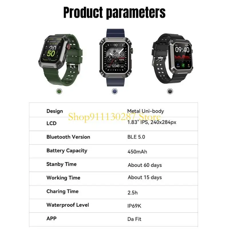 J1HC Wwatch для мужчин женщин, фитнес-трекер 1.83 "Строительный экран умные часы Rogbid Model HealthTracker IP68
J1HC Wwatch для мужчин женщин, фитнес-трекер 1.83 "Строительный экран умные часы Rogbid Model HealthTracker IP68