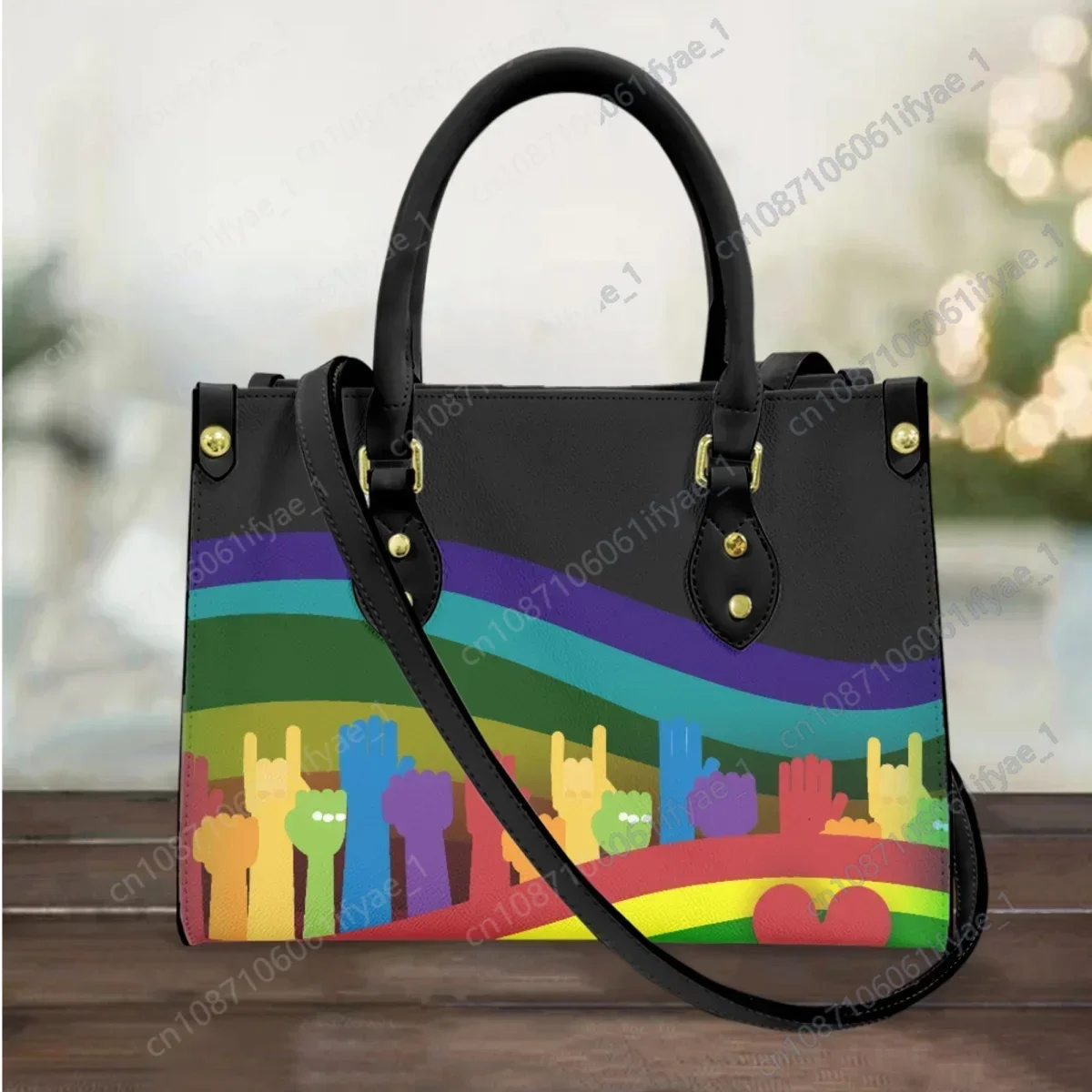 Creative Rainbow Flag Luxury Design Handbag Lgbt Pride Printing New Cross Body Bags Elegant Ladies Party Messenger Bag Female
Creative Rainbow Flag Luxury Design Handbag Lgbt Pride Printing New Cross Body Bags Elegant Ladies Party Messenger Bag Female
