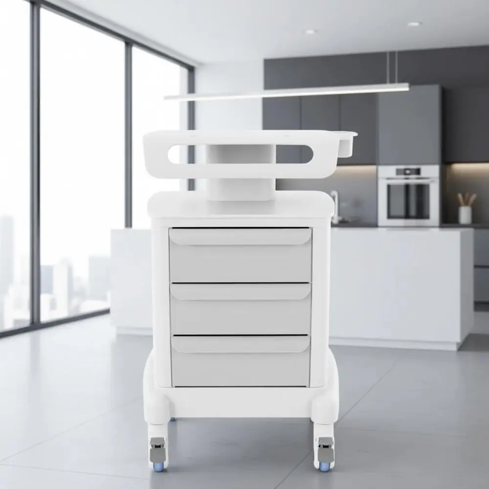 Compact Mobile Medical Cart with 4 Silent Wheels, 3 Drawers, 66.1LBS Capacity for Lab and Hospital Use
Compact Mobile Medical Cart with 4 Silent Wheels, 3 Drawers, 66.1LBS Capacity for Lab and Hospital Use