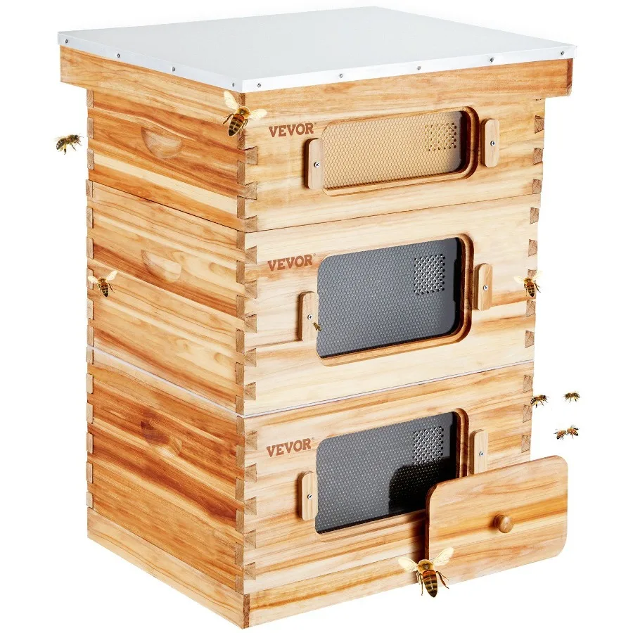 Bee Hive 30 Frame Bee Hives Starter Kit Пчелиный воск с покрытием Fir Wood 2 Deep + 1 Medium Bee Boxes Набор Langstroth Beehive Transparent
Bee Hive 30 Frame Bee Hives Starter Kit Пчелиный воск с покрытием Fir Wood 2 Deep + 1 Medium Bee Boxes Набор Langstroth Beehive Transparent