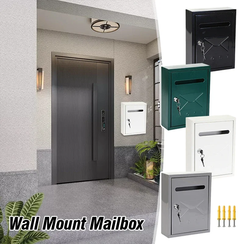 Large Capacity Metal Wall Mailbox Outdoor Waterproof Letter Box for Home Office & Apartment, Easy Install, 26x20x7.5cm Postbox
Large Capacity Metal Wall Mailbox Outdoor Waterproof Letter Box for Home Office & Apartment, Easy Install, 26x20x7.5cm Postbox