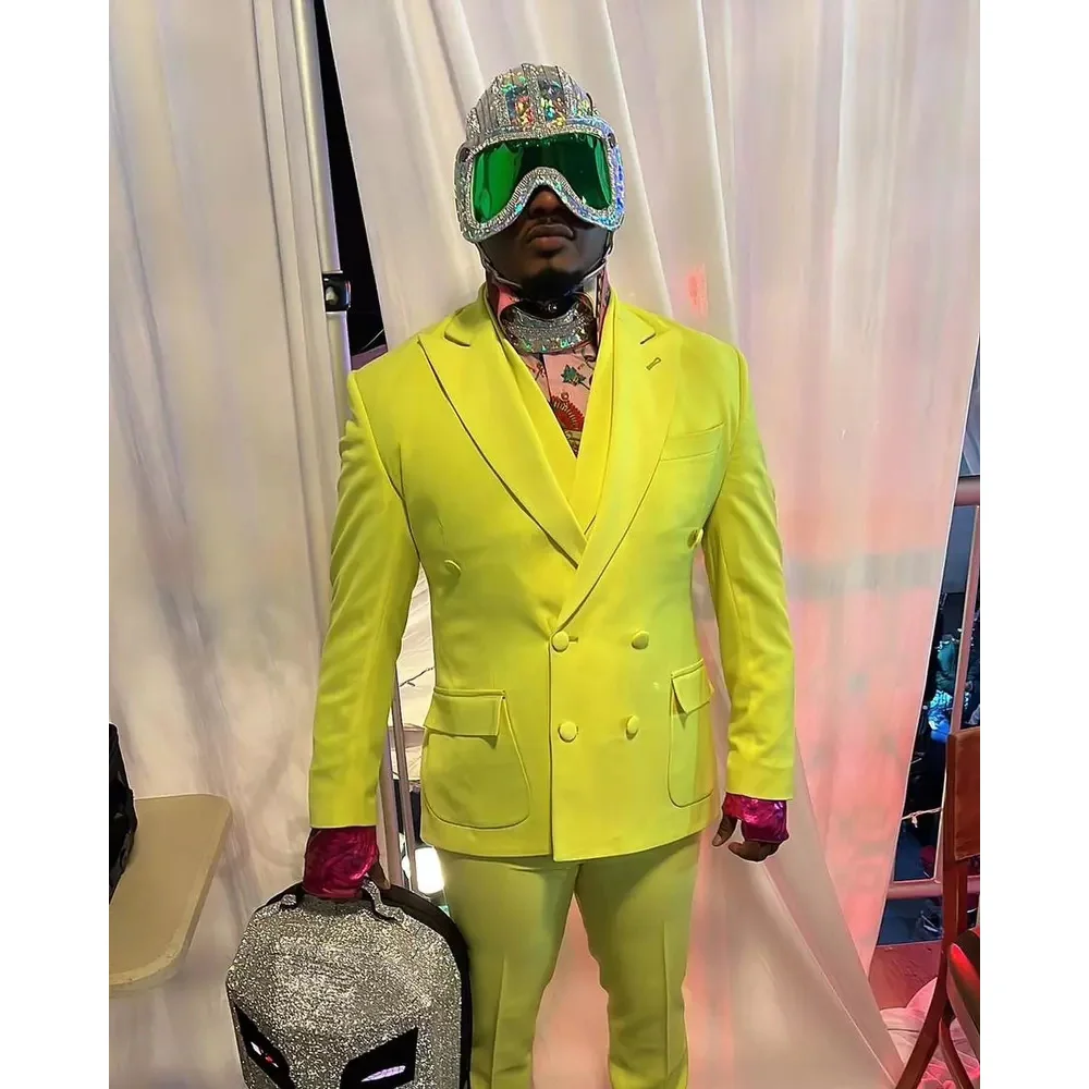 Yellow Double Breasted Peak Lapel Suits for Men Special Prom Party 2 Piece Jacket Pants Formal Office Work Blazer Clothing
Yellow Double Breasted Peak Lapel Suits for Men Special Prom Party 2 Piece Jacket Pants Formal Office Work Blazer Clothing