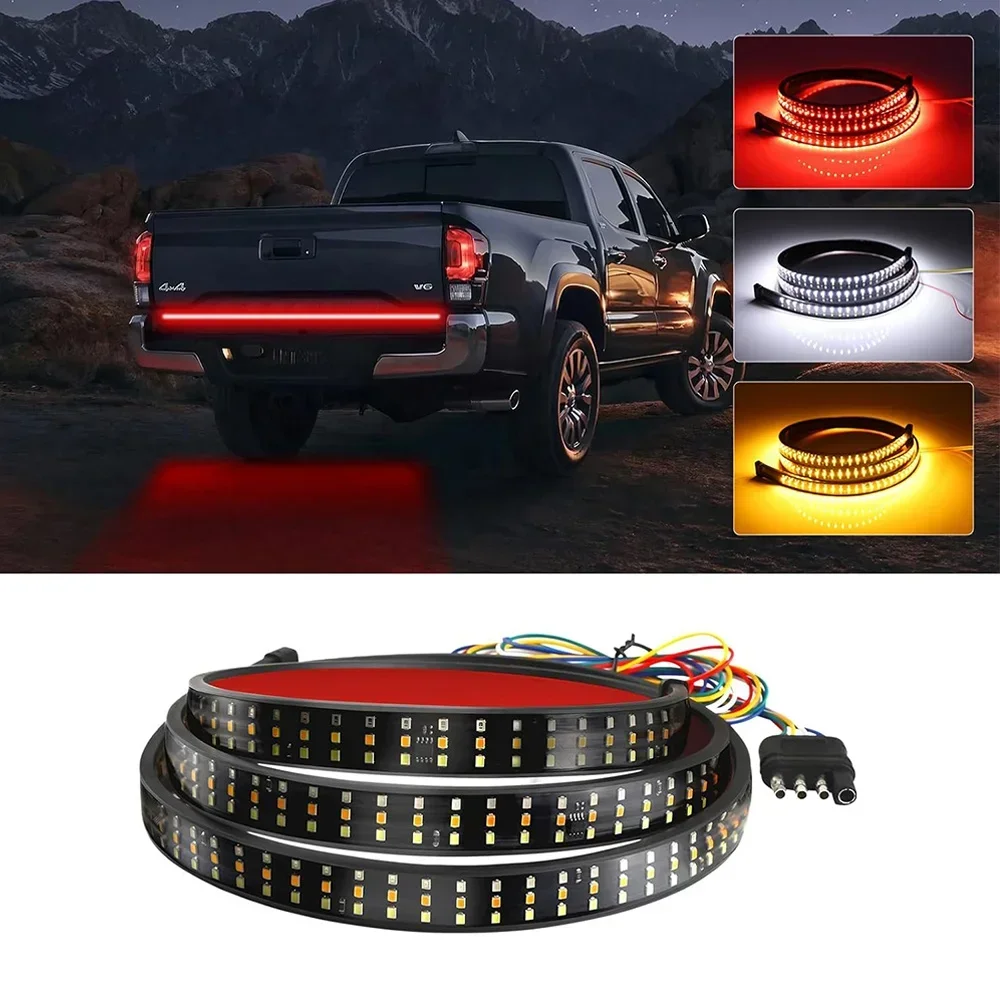Полоса фонаря задней двери 60-дюймовая светодиодная лента стоп-сигнала для грузовика, кровати, указателя поворота, обратного хода, подходит для автомобиля Пикап Ford Dodge RAM GMC Chevy
Полоса фонаря задней двери 60-дюймовая светодиодная лента стоп-сигнала для грузовика, кровати, указателя поворота, обратного хода, подходит для автомобиля Пикап Ford Dodge RAM GMC Chevy