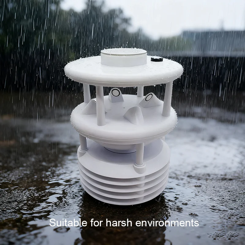 CE Ultrasonic Wind Speed Wind Direction Temperature and Humidity Pressure Lighting Rain and Snow Outdoor Compact Weather Station
CE Ultrasonic Wind Speed Wind Direction Temperature and Humidity Pressure Lighting Rain and Snow Outdoor Compact Weather Station
